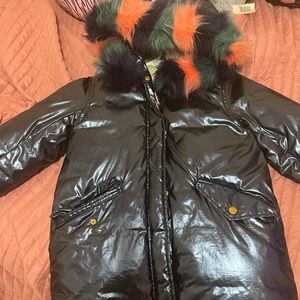 J CREW KIDS NAVY BLUE COAT WITH PRIMALOFT